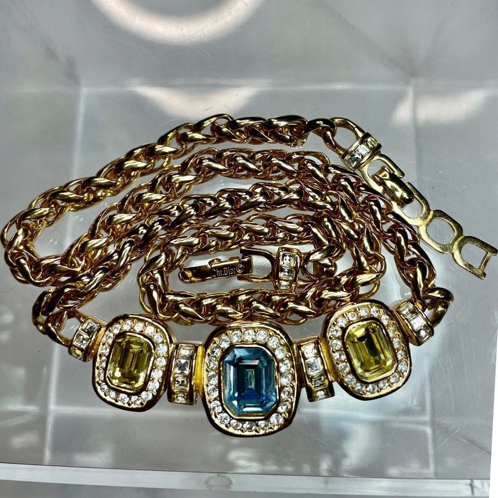 Christian Dior Yellow Gold Tone Matching Jewelry Set - Picture 8 of 13
